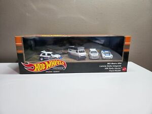 Hot Wheels Premium Collector Rally Legend Set-Lancia Delta, Metro 6R4, Ford RS2K