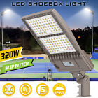 320W LED Parking Lot Light Outdoor Commercial Shoebox Pole Fixture 44800 Lumens