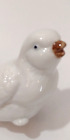 New ListingSmall Porcelain White Bird Brown Beak  Figurine
