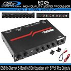 DS18 EQX5 In-dash EQ 5-Band Equalizer Dual RCA Input Six 8 Volt Pre Amp Outputs