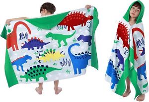 LOBETOAED Kids Hooded Beach Bath Towel, Baby Surf Poncho Toddlers Soft Real