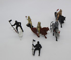 Small Lot of Generic Plastic Medieval Mounted Knights & Horses