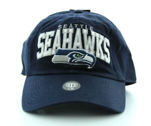 OTS Seattle Seahawks Adult Hat, NFL Clincher Ball Cap with Logo, L-X