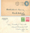 ( 2 ITEMS ) ANCHORAGE FARM ROCK ISLAND PLOW COOL CANCEL COVERS POSTAL HISTORY