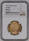 RARE 1959 MS64+ Mexico Gold 20 Pesos NGC Certified-G20P--DEEP RICH COLOR!!
