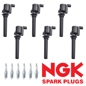 6 Ignition Coil & NGK Spark Plugs for 2004-2006 Mazda 6 3.0L V6 FD502 (For: 2006 Mazda 6)
