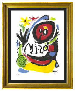 Joan Miro “Tres Livres” Signed & Hand-Numbered Ltd Ed Litho Print (unframed)