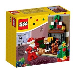 LEGO Holiday SANTA'S VISIT Set # 40125 living room SANTA . New Sealed