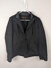 Lauren Jeans Co. Jacket Women's Large Black Leather Collar