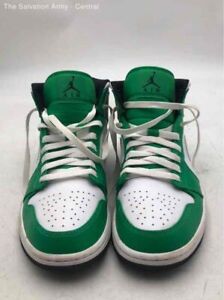 Nike Mens Air Jordan 1 Mid DQ8426-301 'Lucky Green' Basketball Sneakers 8.5