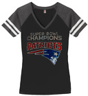 Women's New England Patriots Super Bowl Champions Football Ladies V-neck Shirt