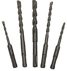 3/16 1/4 5/16 3/8 1/2 Drill Bit 5pc Set Hammer Concrete Masonry Carbide Tip