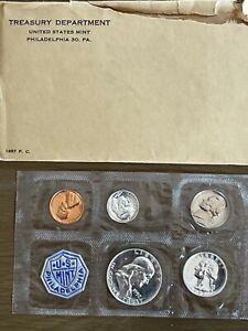 1957 US Silver Proof Set with envelope