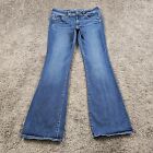 American Eagle Jeans Womens 10 Kick Boot Cut Stretch Low Rise Medium Wash 29x31