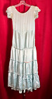 Study Collect 1930s Pale Blue Satin Prom Evening Dress 30s
