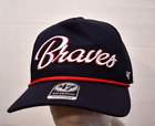 Atlanta Braves  Baseball CAP ‘47 Brand Hat Cap Hitch Snapback NAVY