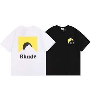 RHUDE High Street fashion brand print casual short sleeve T-shirt