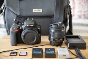 New ListingNikon D3500 24.2MP with 18-55mm VR Lens Kit DSLR Camera - Black