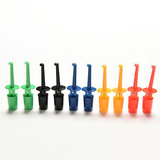 New Multi-color 10 Pcs Mini Test Hook Clip Test Probe Testing SMD Grabber W:-o