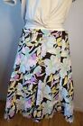 Vintage A. Buyer Brown Floral Midi Skirt, 90s Y2K, Butterfly Floral Print, Fairy
