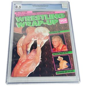 WCW Wrestling Wrap-Up Magazine Graded CGC 8.5 Nov 1990 Lex Luger Ric Flair Sting