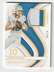 2023 Panini Immaculate Materials Justin Herbert GOLD Jersey Patch /10