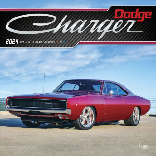 Browntrout Dodge Charger OFFICIAL 2024 12 x 12 Wall Calendar w