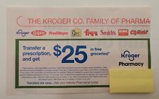 Kroger Pharmacy Coupon No Expiration Date ~ $25 Groceries Prescription Transfer