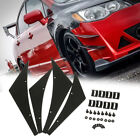 Universal Front Bumper Lip Diffuser Splitter Fins Spoiler Canards Valence chin (For: 2009 Acura TSX)