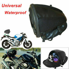 Motorcycle Bike Sports Seat Carry Bag Luggage Tail Saddle Bag Waterproof Black (For: Triumph Thruxton)