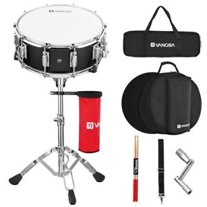 Snare Drum Set, Beginner Student Marching Band Snare Drum Kit with Stand, Dru...