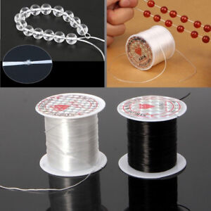 US Stretch Polyester String Cord Elastic Clear Beading Thread for Jewelry Making