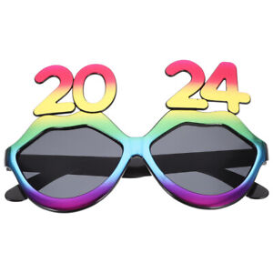 1PC Glasses 2024 New Year Eyeglasses Happy Years Eve Sunglasses Decor Props