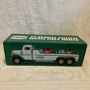 2022 Hess Flatbed Toy Truck with Hot Rods Lights & Sounds-NEW SEALED