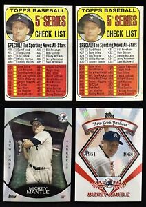 New ListingLot(9) 1969-2009 Topps & USPS Stamps Mickey Mantle Issues