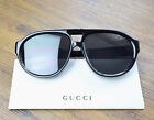 Gucci GG1239S Pilot Sunglasses in Black and Gray Lens