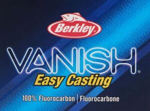 Berkley Vanish Fluorocarbon Fishing Line - 500yds 1/4 lb Spool - Pick Line Test