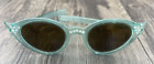 Vintage 1950s Cat Eye Plastic Sunglasses With Rhinestones Green Frames No brand