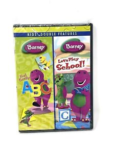 Barney Double Feature Lets Play School/Now I Know My ABCs (DVD) Brand New SEaled