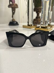 Yves Saint Laurent SL M119 BLAZE-001 Black Cat Eye YSL Women's Sunglasses