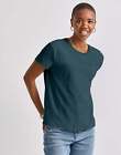 Hanes T-Shirt Tee Short Sleeve 100% Cotton Essentials Women's Relaxed Fit XS-2XL
