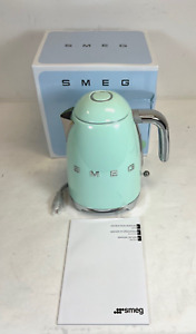 Used -Smeg KLF03PGUS Pastel Green 50's Retro Style Electric Kettle -FREE S/H