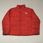 North Face Boys M (10-12) 550 Down Puffer Jacket Red Lightweight Insulate Coat
