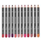 12-Piece Waterproof Matte Lipstick & Lipliner Set - Long-Lasting Lip Color Pens