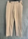 Polo Ralph Lauren Mens Dress Pants 34x34 Linen Cotton Pleated Beige