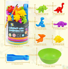 Counting Dinosaurs Toys Matching Game with Sorting Bowls Preschool Learning