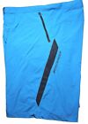 BONTRAGER (FORAY)-Blue Nylon/Spdx, Mens Semi.Fitted, Athletic Cycle Shorts-(XXL)