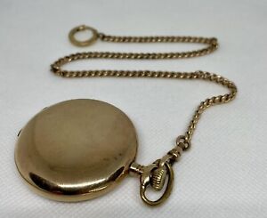 Waltham 210 - 12S 7 Jewels 1916 Pocket Watch w/Chain - Gold Filled Hunter Case!