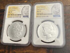 2023 $1 Morgan and Peace Silver Dollar  Set NGC MS70 FR First Release In stock!