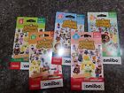 Animal Crossing Amiibo Cards - Series 1 2 3 4 5 - 5 Pack Lot - 6 Cards Each New